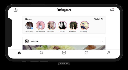 Instagram web with all iPhone X fix (landscape)