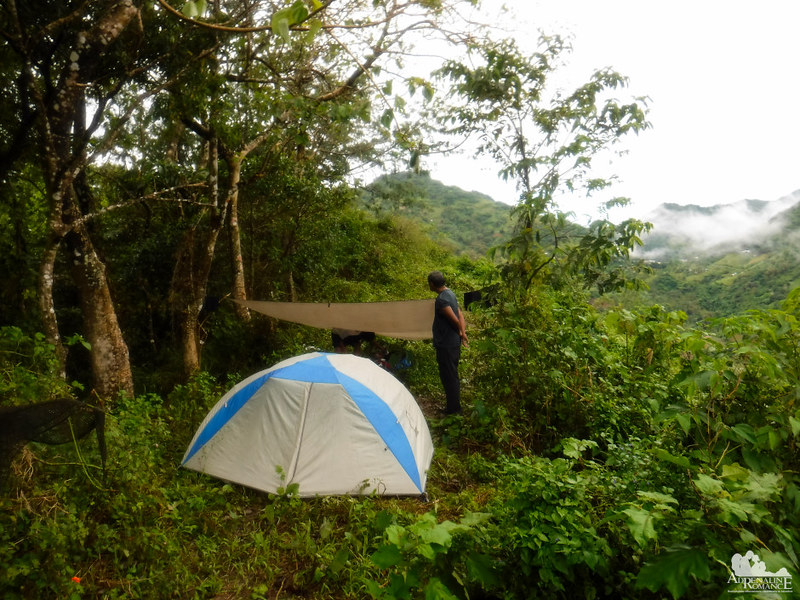Our campsite in Mt. Tongkay