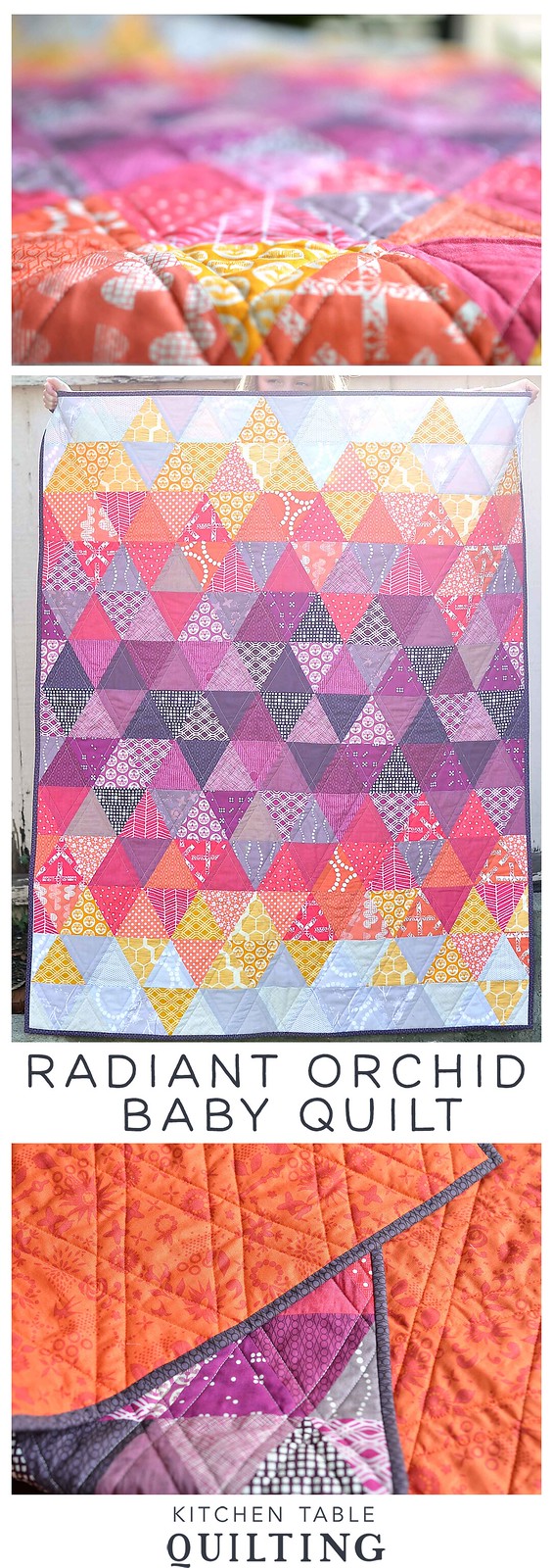 Radiant Orchid Baby Quilt - Kitchen Table Quilting