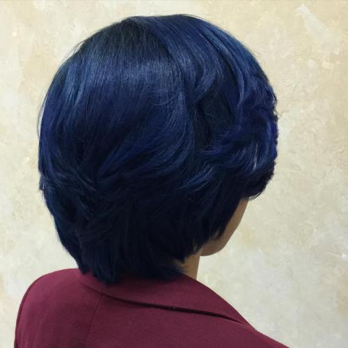  Dark Blue Hairstyles That Will Rise Up Your Look For Spring 2018 11