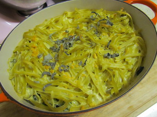 Baked Fettuccine with Silverbeet and Sage