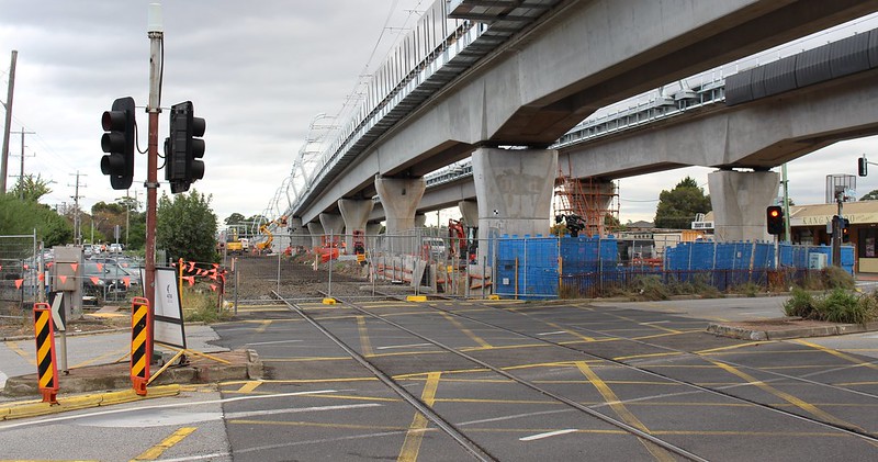Skyrail looking towards city from Clayton station