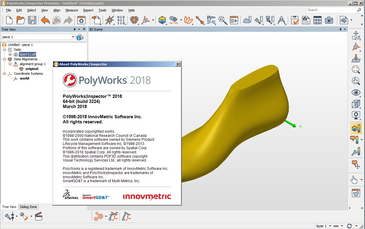 Working with InnovMetric PolyWorks Metrology Suite 2018 full license