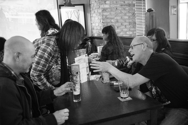 Band before the show - 3. At the local pub, Wallsend (UK), 14 Apr 2018 -00114
