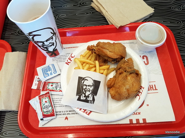 KFC chicken combo