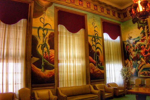 jeffersoncity mo missouri bento room lodge murals houselounge public art tour state capitol thomashartbenton bentonroom benton visitors attraction history travel vacation house onasill building indoor architecture people painting governors reception wall mural hart