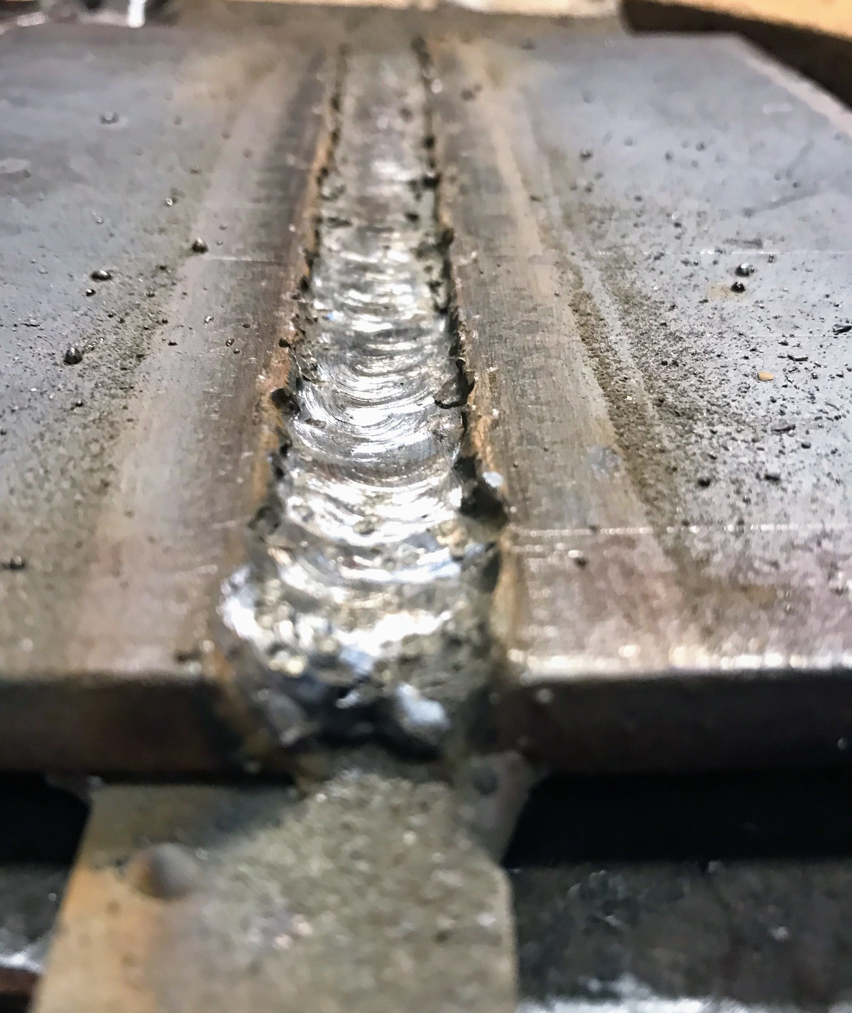 Filling in the weld