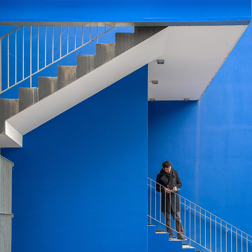 The blue staircase