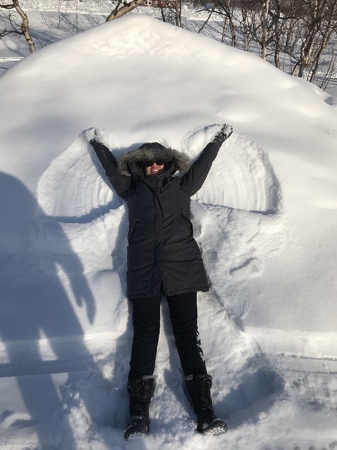 Oyen's snow angel  March 16, 2018
