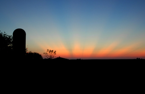 sunset sky 15fav illinois midwest 2006 september silo 100views metamora september2006 woodfordcounty