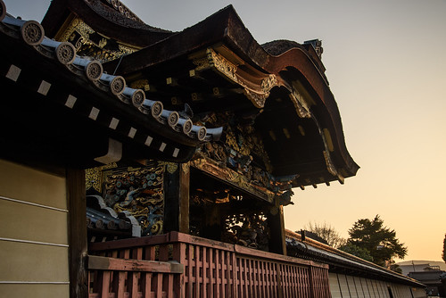 京都市 京都府 japan kyoto 西本願寺 寺院 temple 世界遺産 worldheritage 日の出 sunrise