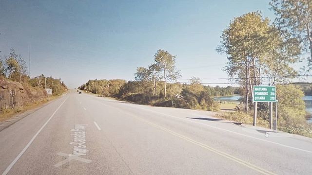 Mattawa 61 km, Pembroke 210 km, Ottawa 370 km. #Ridingthroughwalls #xcanadabikeride #googlestreetview #ontario