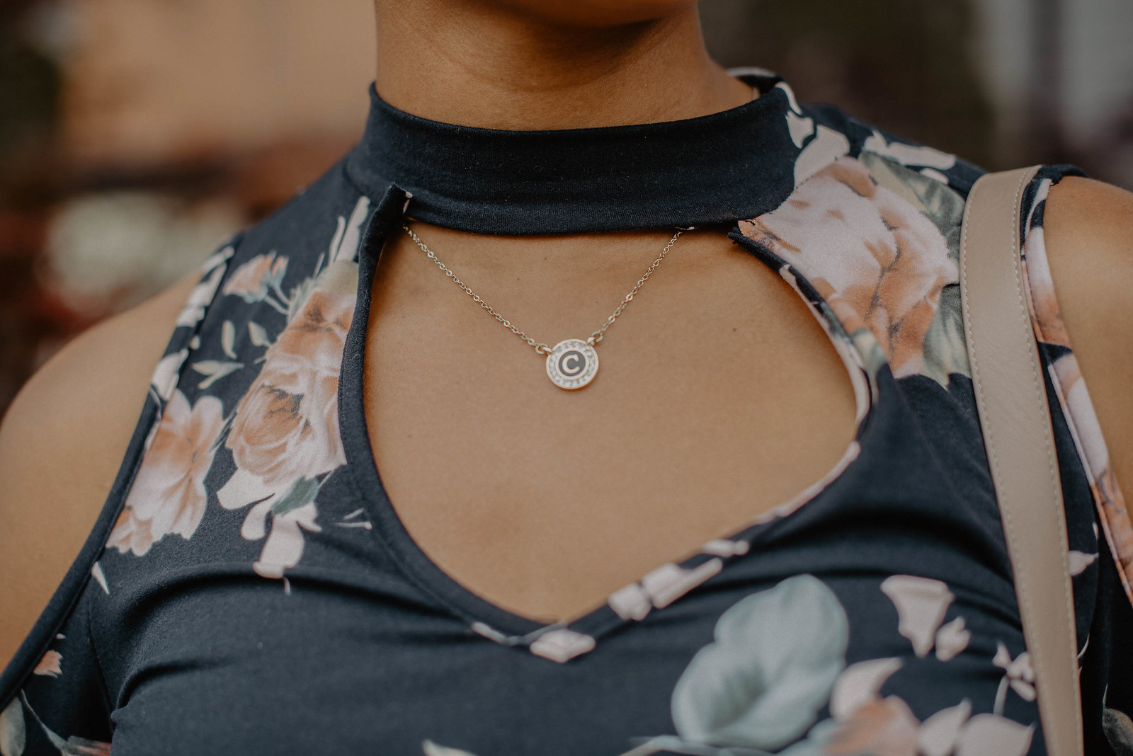 how to wear an initial necklace