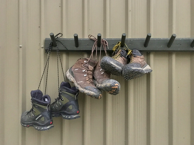 Hang boots to avoid the kea