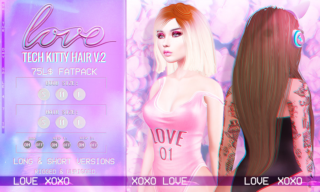 Love [Tech Kitty Hair V.2] 75L Fat Pack – The Saturday Sale