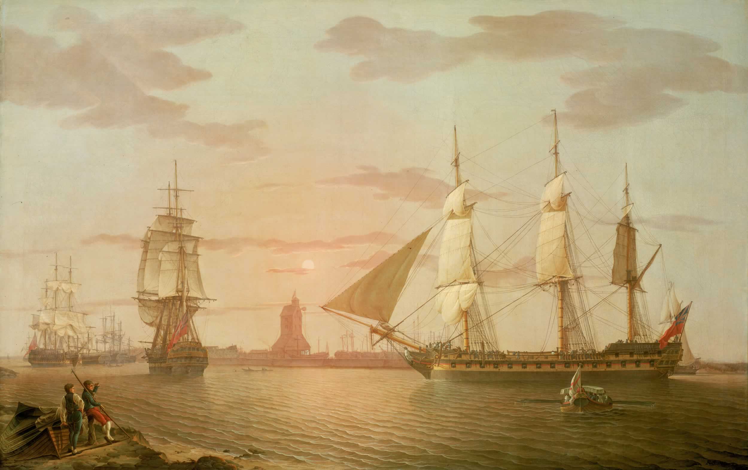 The East Indiaman 'Warley', Robert Salmon, 1801, National Maritime Museum