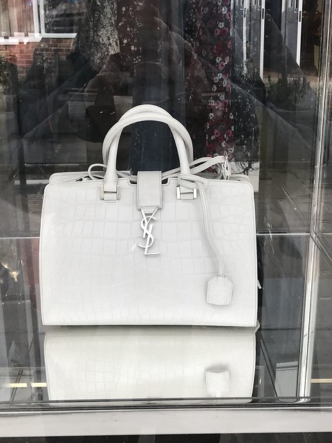 white YSL bag