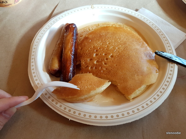 pancakes and sausages