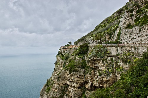 mountains landscape cliff amalfi coast drive italy