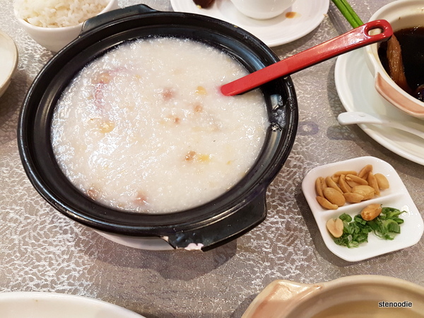 Congee with Dried Fish, Spare Rib, & Crunchy Peanuts