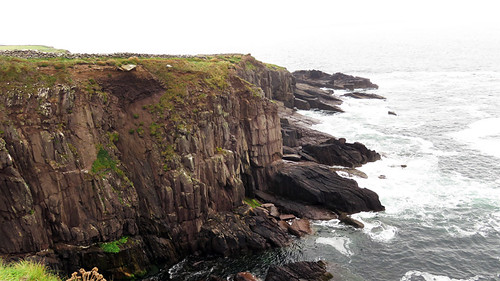 The coastline near Dunbeg Fort on the Dingle Peninsula in Ireland