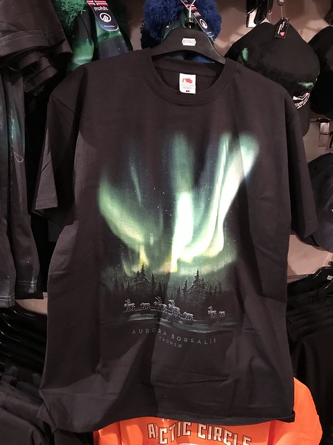 souvenir t-shirt, aurora borealis