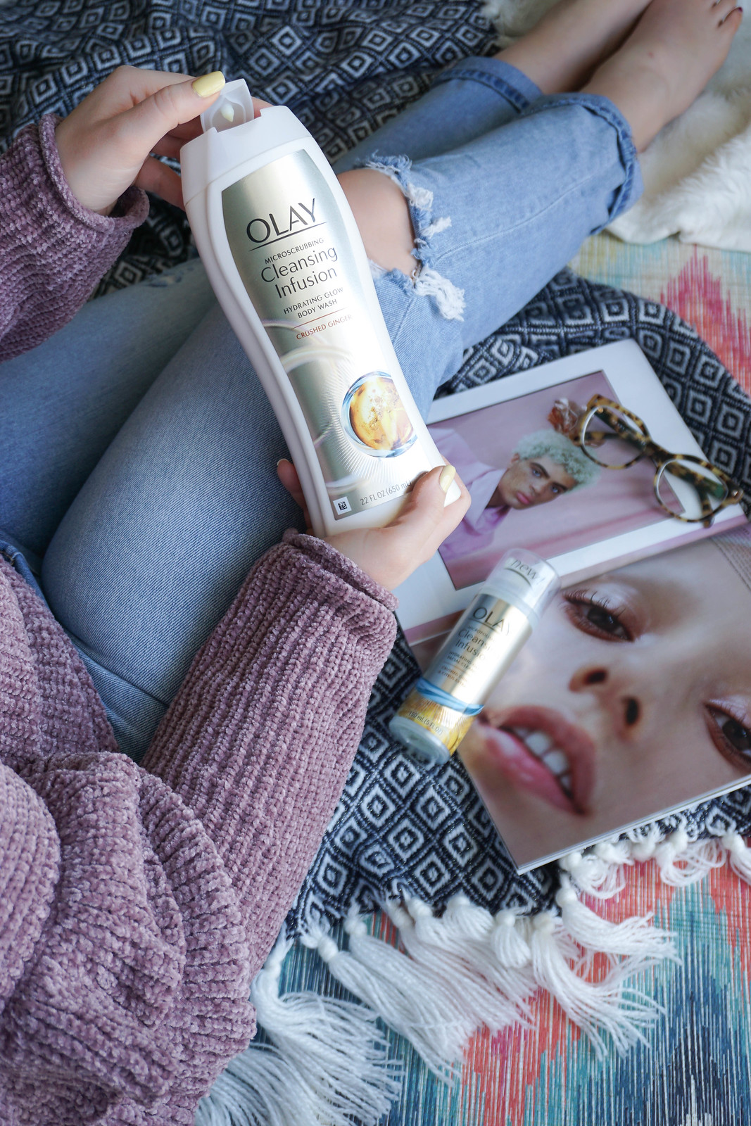 Micropolishing my Skin this Spring with Olay Micropolishing Cleansing Infusion Line Living After Midnite Jackie Giardina Beauty Blogger Skincare