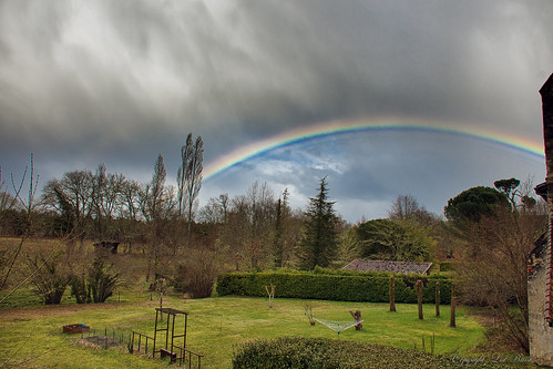 arc en ciel arcenciel rainbow sky orage estampon losse landes france