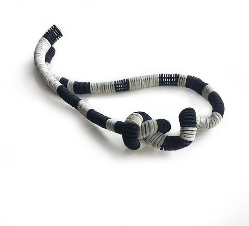 Black and White Statement Necklace by Alfieri Jewel Design