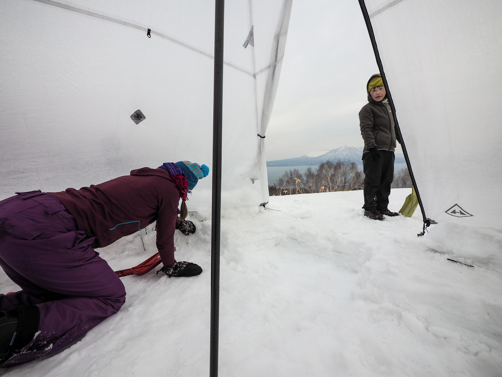 Mt. Ichankoppe ski touring and winter camping (Hokkaido, Japan)