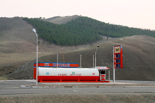 travel gasstation hills mongolia
