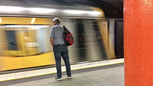 Waiting for the train at Kings Cross