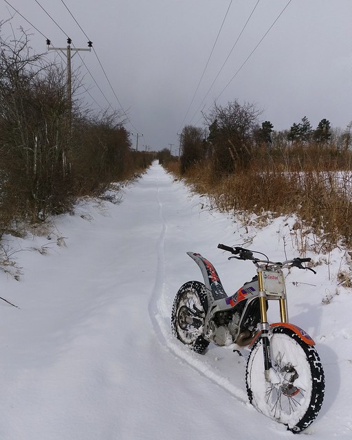 Winter stuff and trials bike