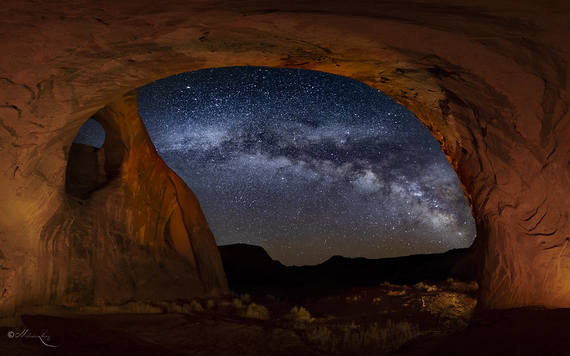 Moccasin Arch Under The Night Sky