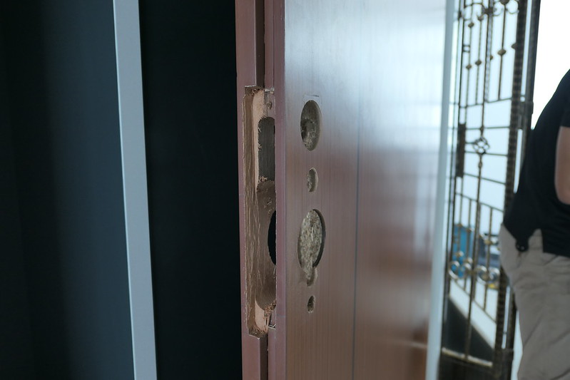 Existing HDB Mortise Lock Removed