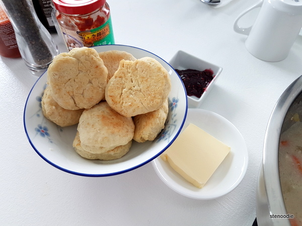  Bannock with butter and jam