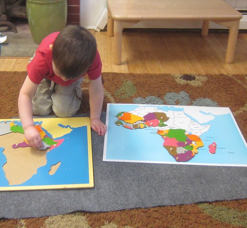 Africa puzzle map