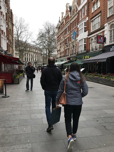 walking around London