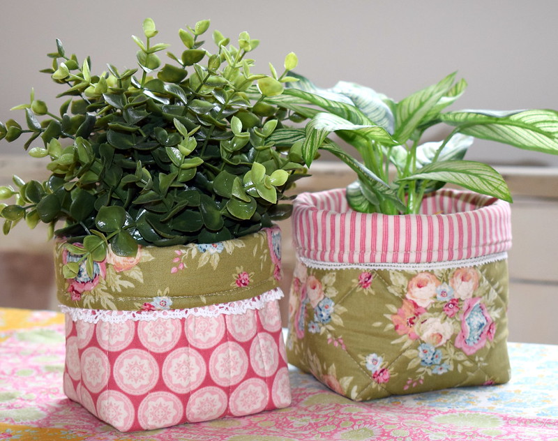 Quilted Plant Pot Cover