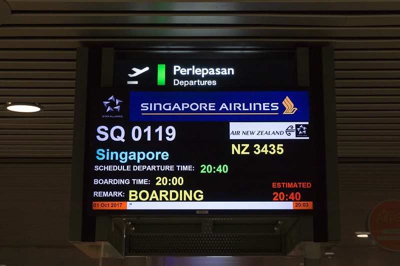 171028 マレーシア航空SQ119マレーシアーシンガポール