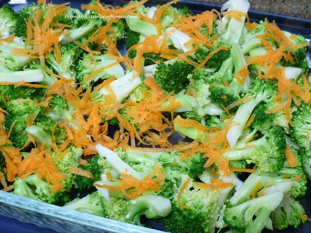 Asian Broccoli Cabbage Salad at From My Carolina Home