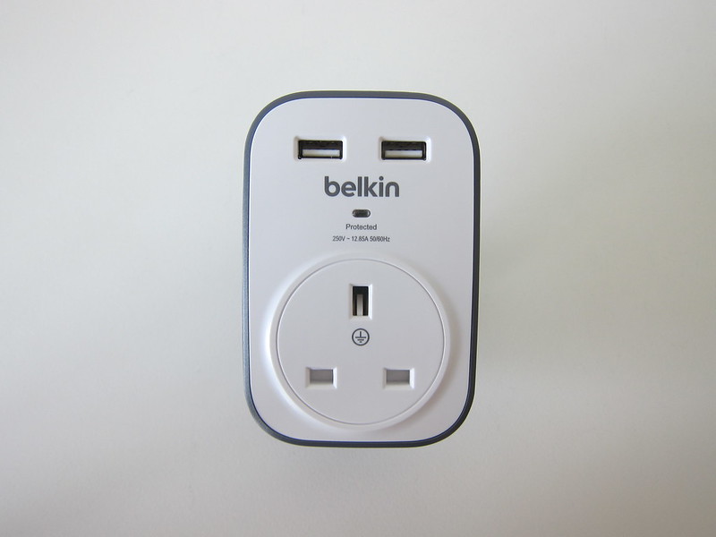 Belkin SurgeCube 1 Outlet Surge Protector with USB Charging - Front