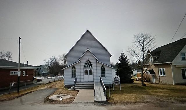 My great-grandmother used to bring me with her to this church sometimes. I remember holding her hand. #Ridingthroughwalls #googlestreetview #xcanadabikeride #pontiacQC #OttawaValley #outaouais