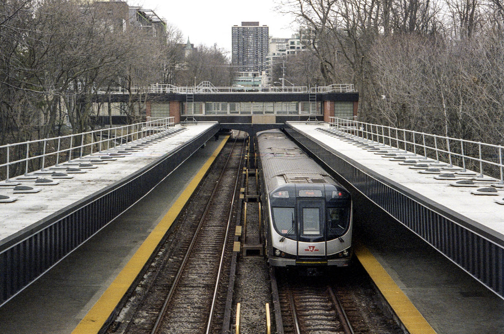 Northbound Train in the Rosdale Subway Station