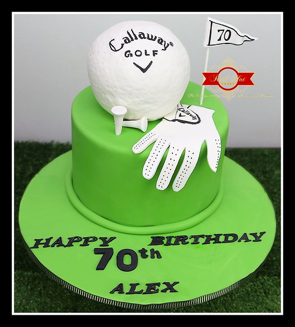 Golf Themed Cake by Red Hot Cakes