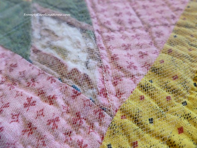 Tulle Quilt Repair at From My Carolina Home