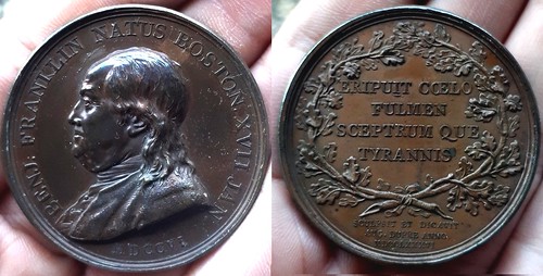 1786 Franklin Natus Boston Medal