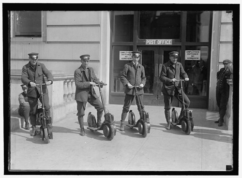 POST OFFICE. POSTMEN ON SCOOTERS. (191x)