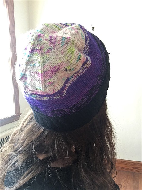 Meraki Hat in Hedgehog Fibres and Malabrigo