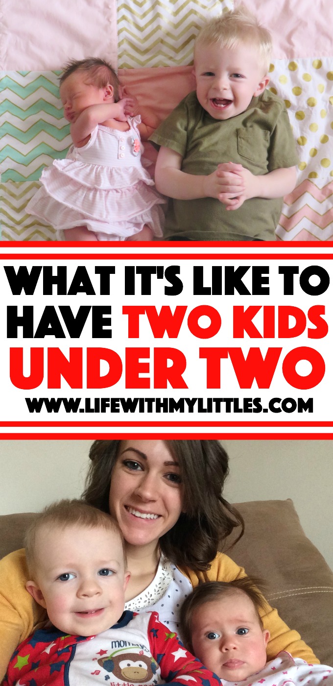 A mom of kids 18 months apart reveals what it's like to have two kids under two. If you have kids close in age, you will love this!